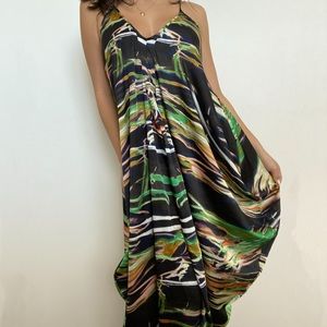 Electric maxi dress